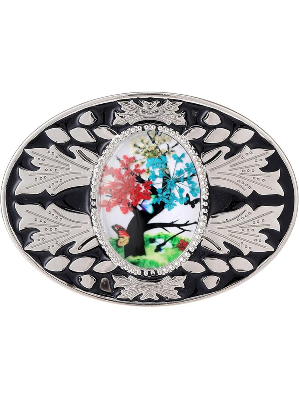 Unisex 3-tree Acer Cowboy Native American Belt Buckle Western Chic Style